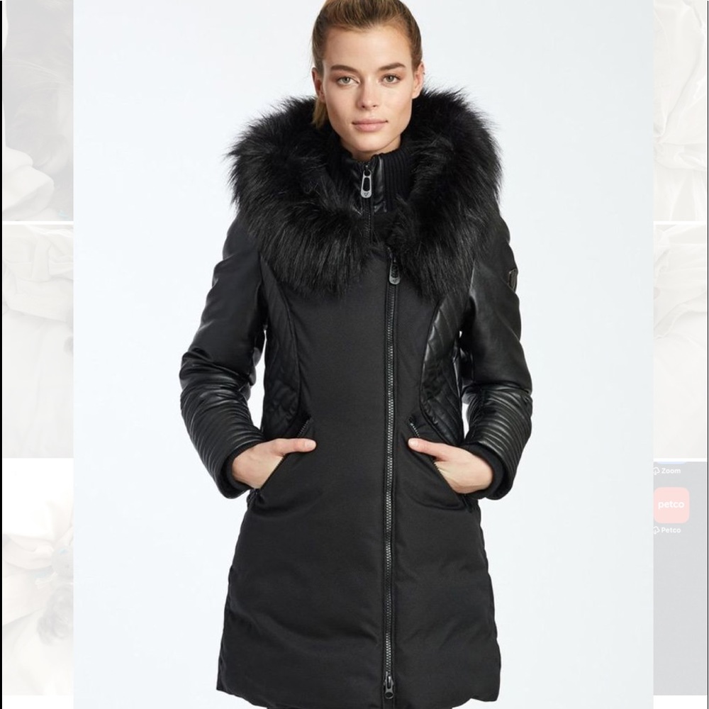 Excellent Condition! Noize Sam vegan leather coat